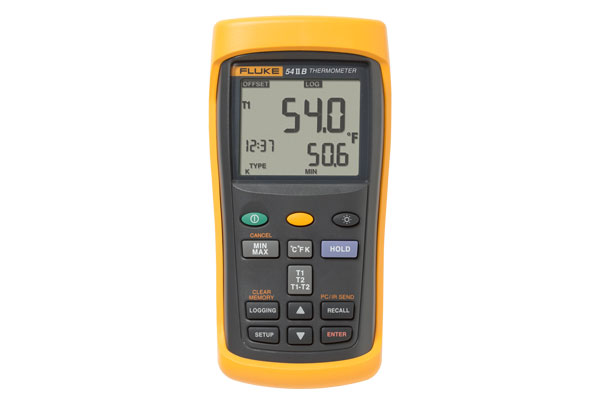 Fluke 54 II B Dual Input Digital Thermometer with Data Logging