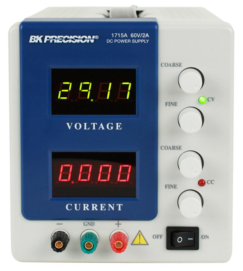BK Precision 1715A  4 Digit Display DC Power Supply (0-60V, 0-2A)