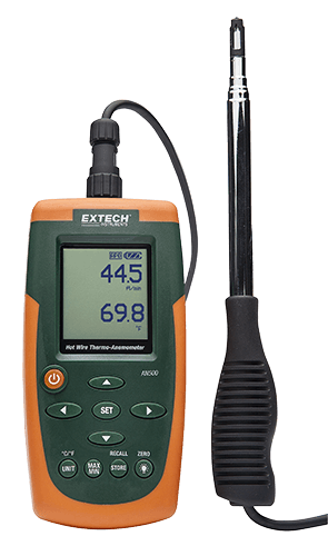 Extech AN500 Hot Wire CFM/CMM Thermo-Anemometer