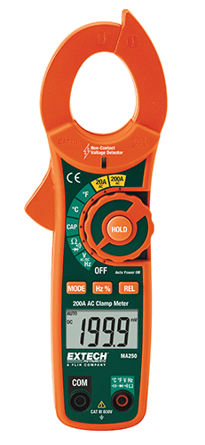 Extech MA250 200A AC Clamp Meter + NCV
